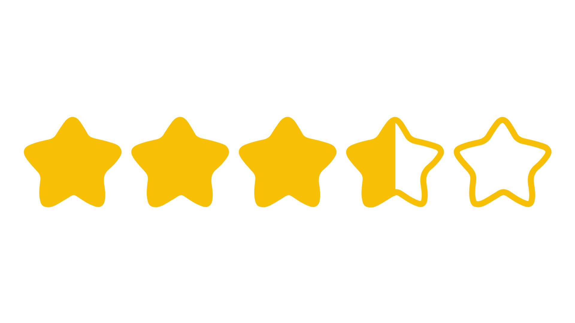 tres estrellas y media